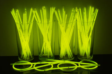 8 inch Premium Yellow Glow Stick Bracelets- 100 per package